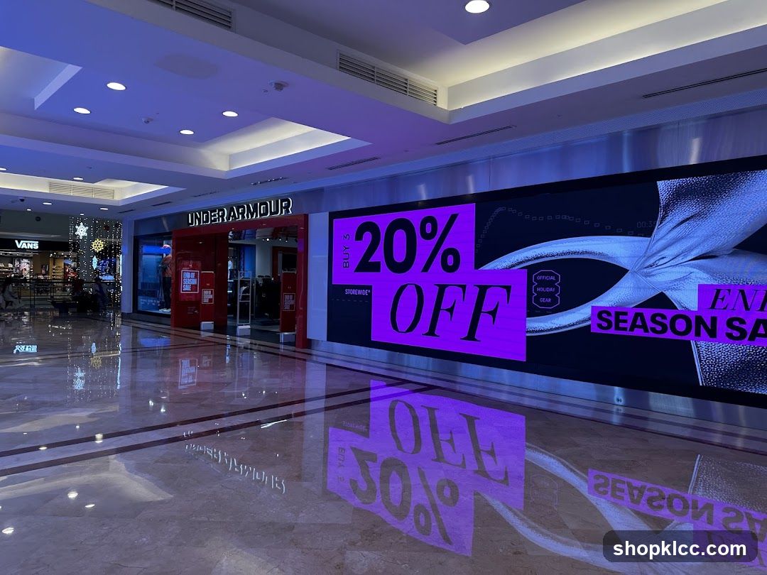 Under Armour Storefront with Sale Advertisement
