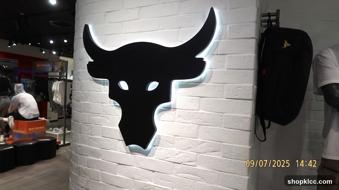 Store Interior with Bull Logo