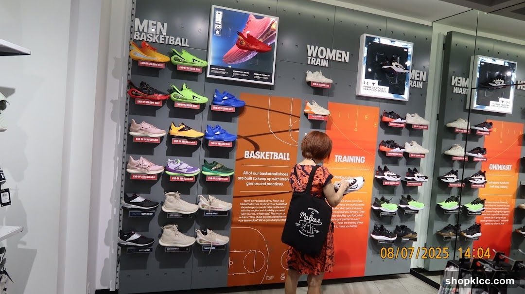 Basketball and Training Shoes Display
