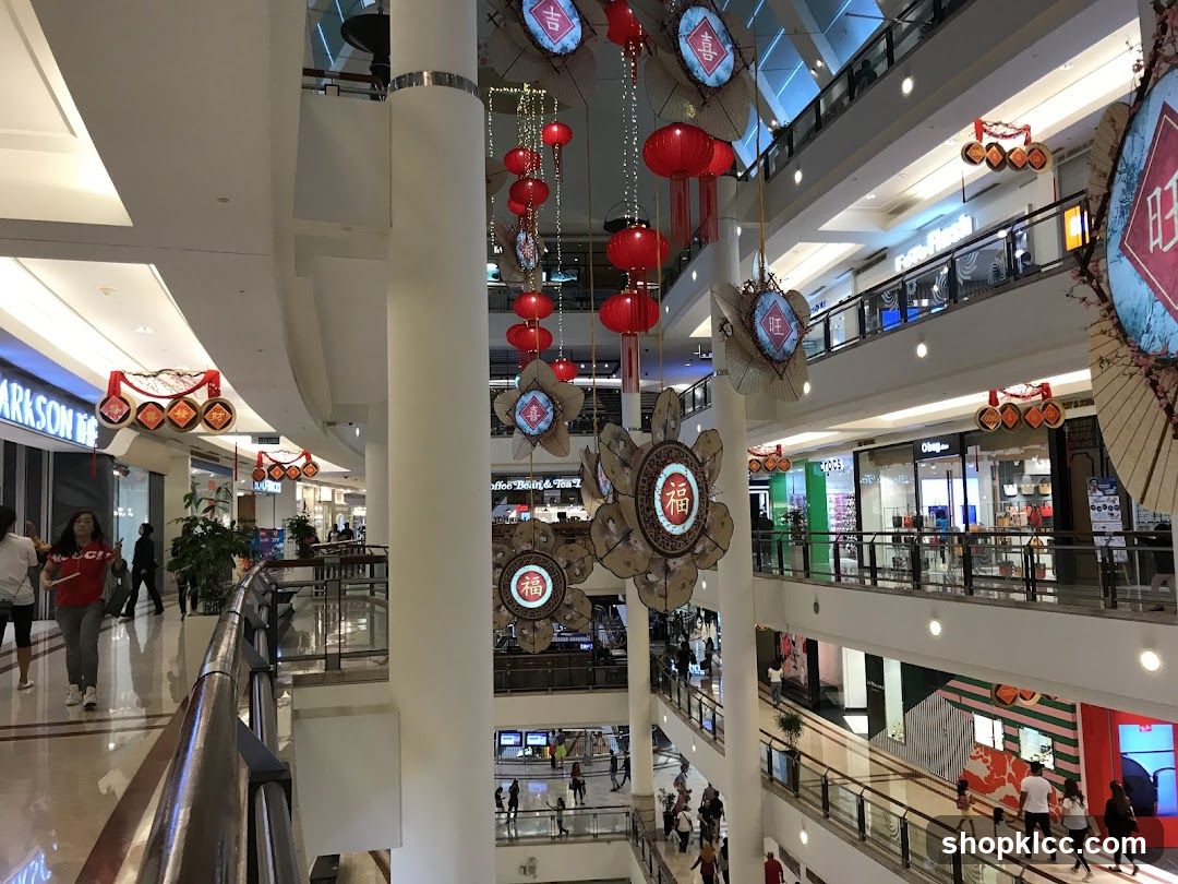 Mall Interior with Chinese New Year Decorations