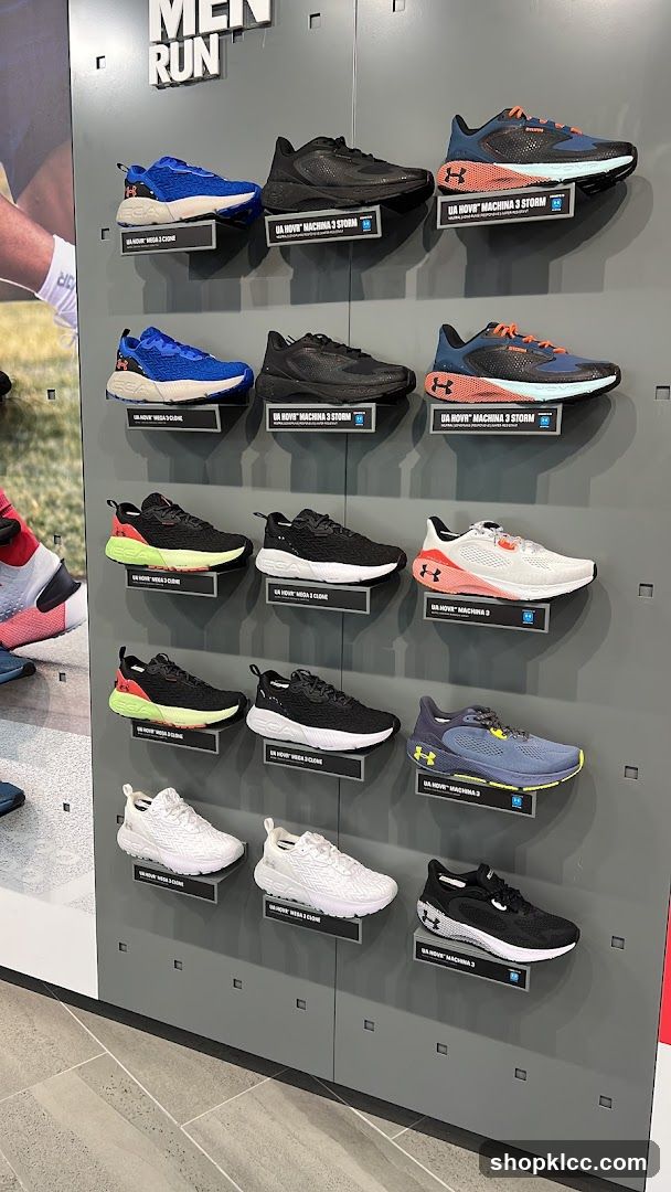 Under Armour Running Shoes Display