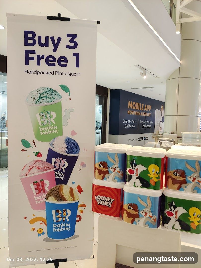 Baskin Robbins Buy 3 Free 1 Promotion