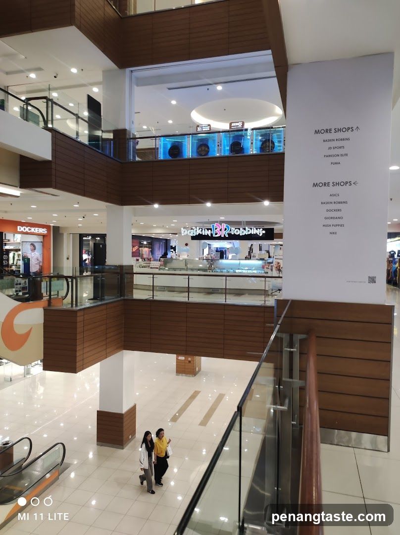 Mall Interior with Shop Signage