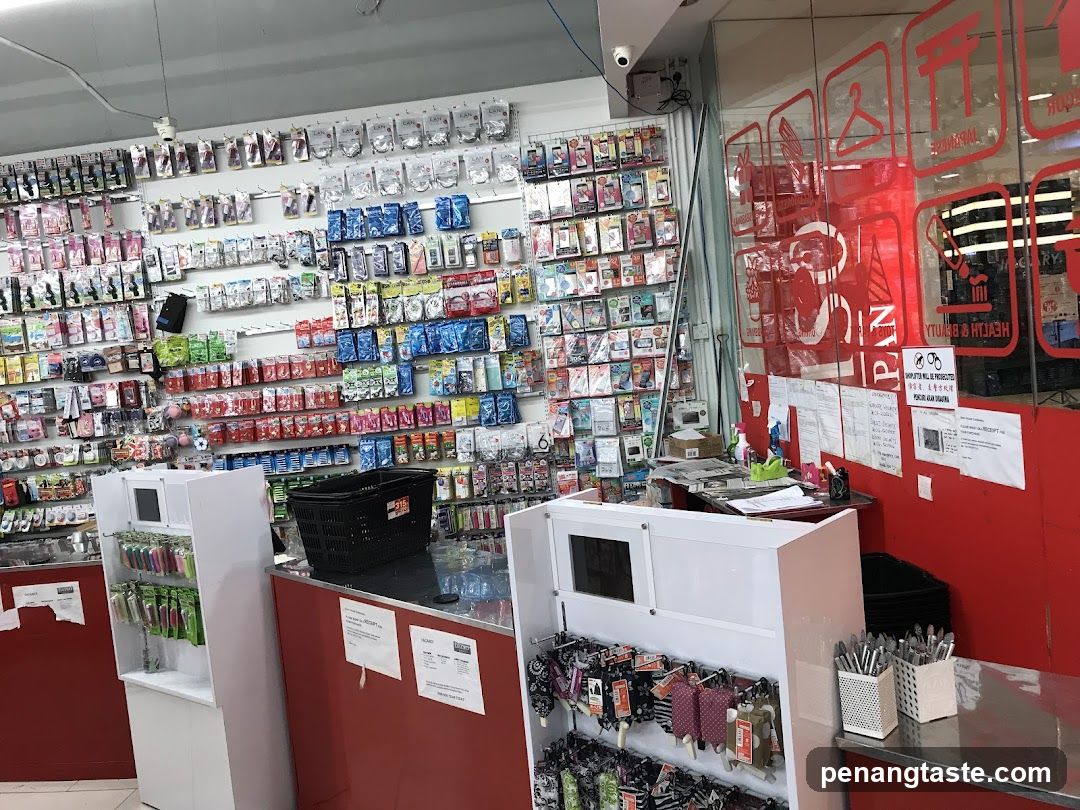 Store Interior with Shelves of Products