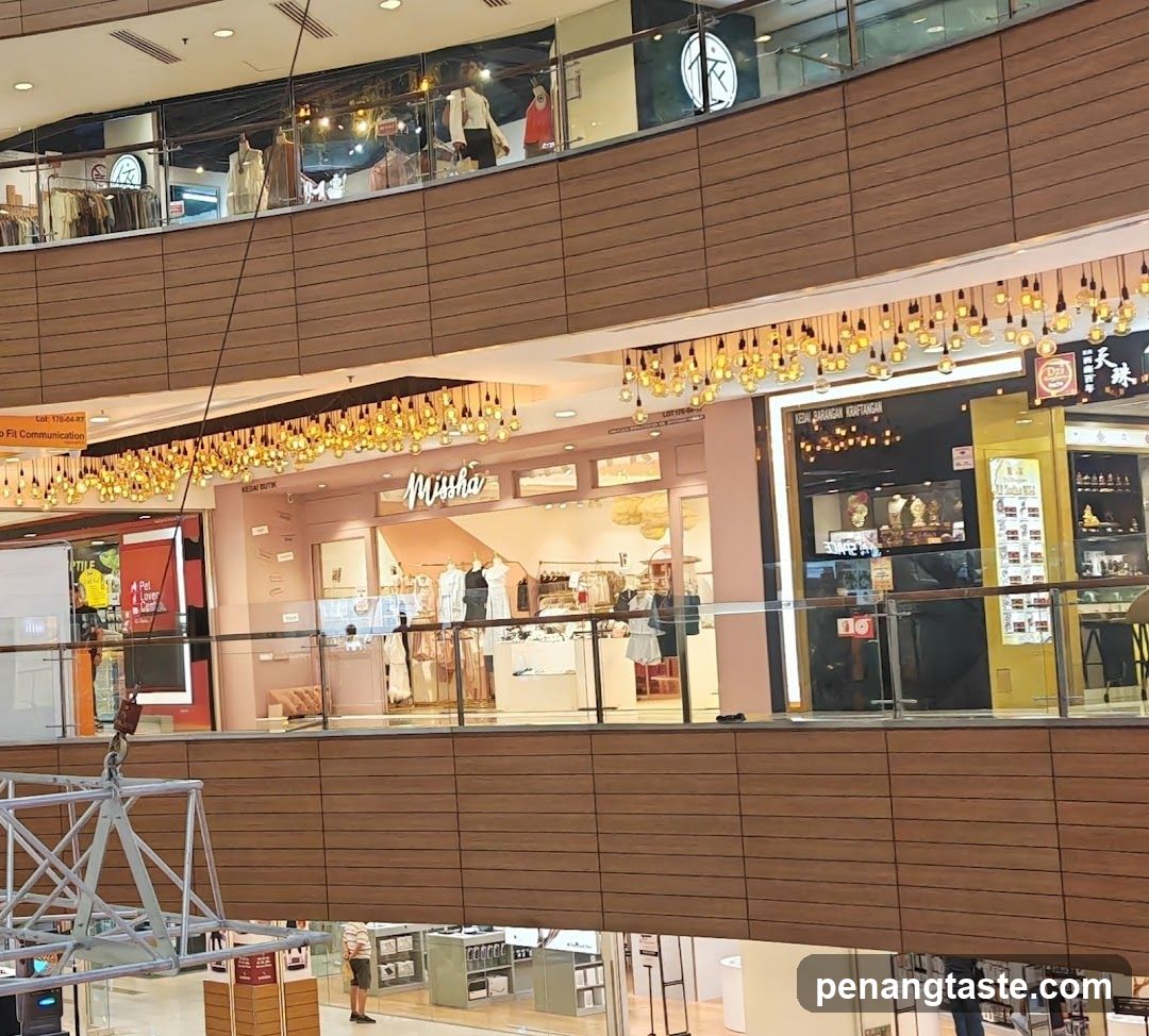 Mall Interior with Shops
