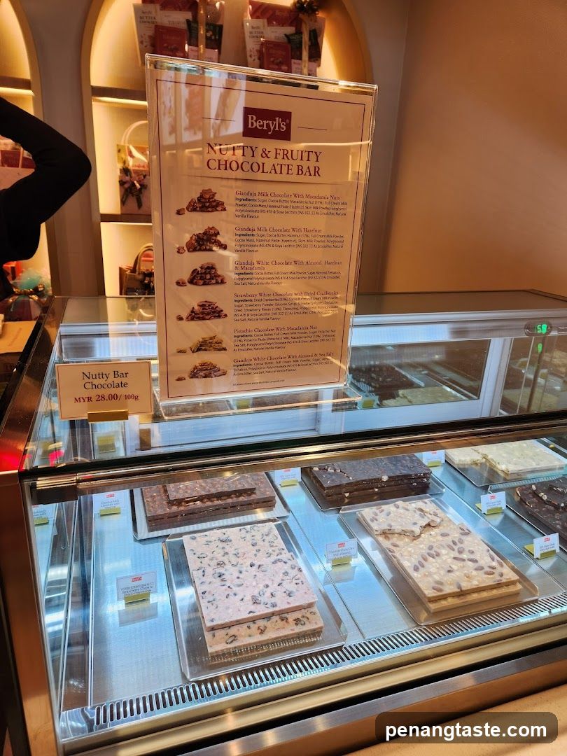 Beryl's Nutty & Fruity Chocolate Bar Display