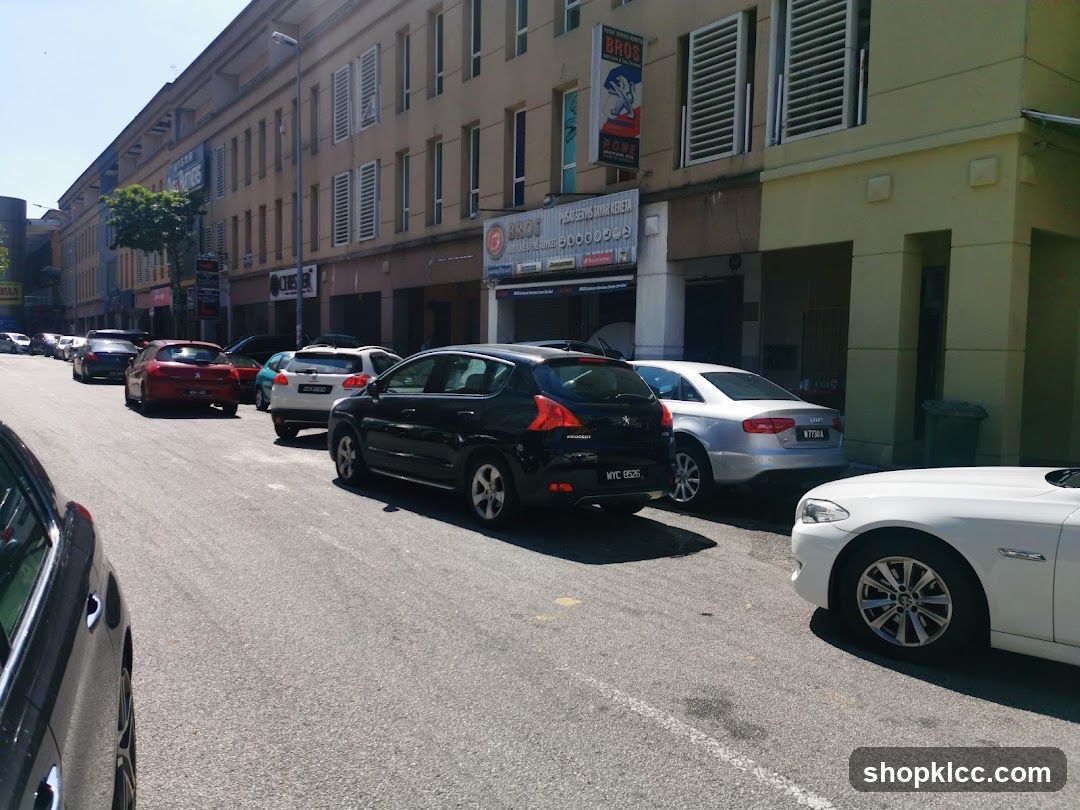 Street Scene with Parked Cars