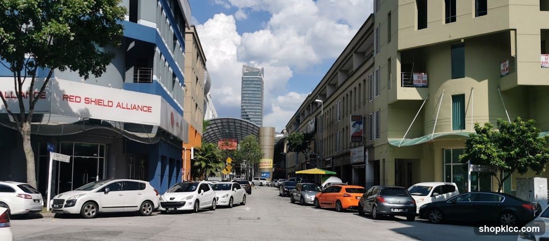 Street Scene with Buildings and Cars