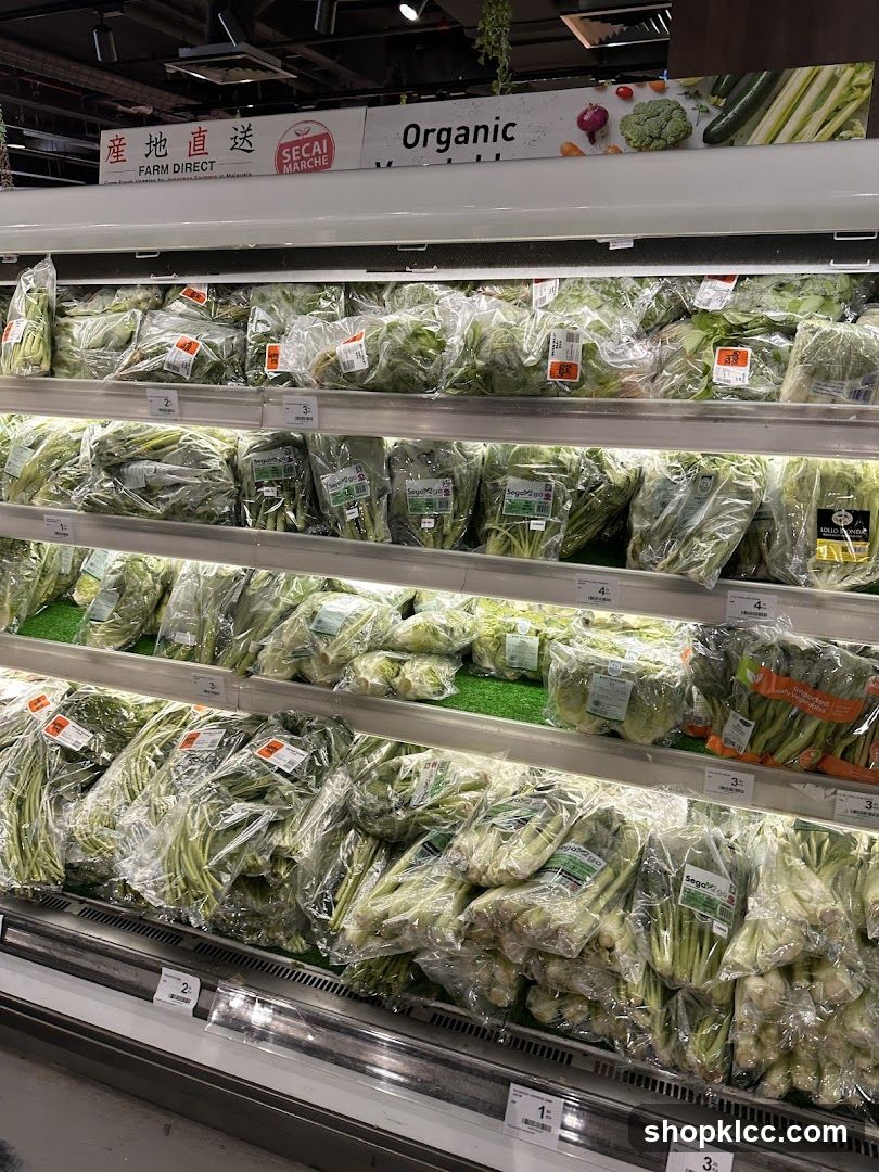 Organic Vegetables Display