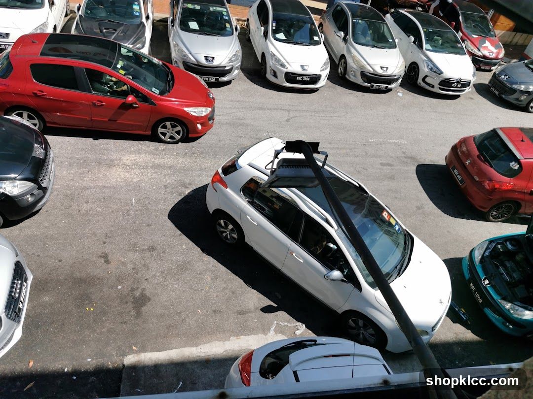 Parking Lot with Vehicles