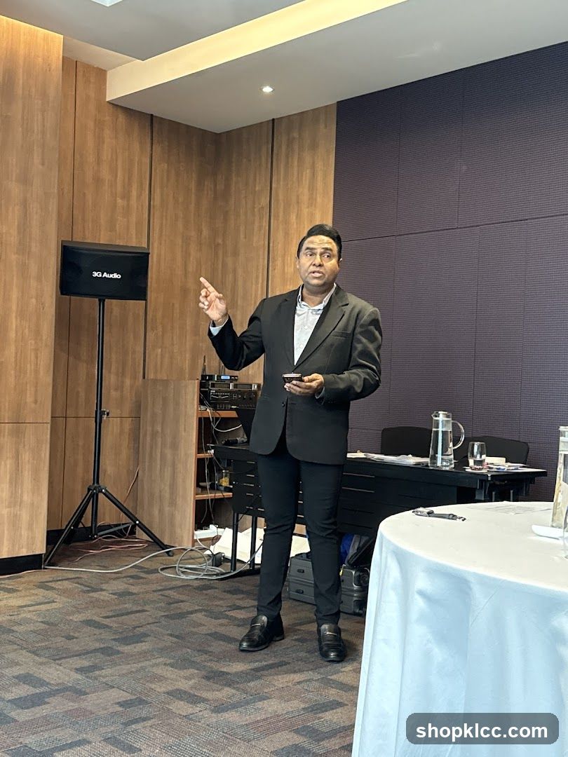 Man giving a presentation