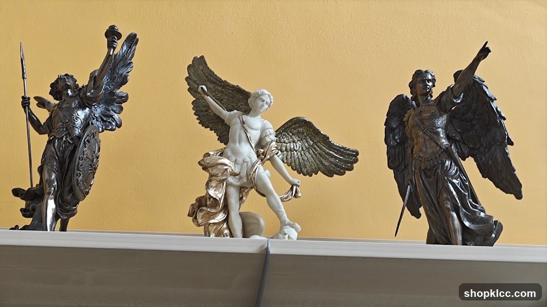 Three Angel Statues