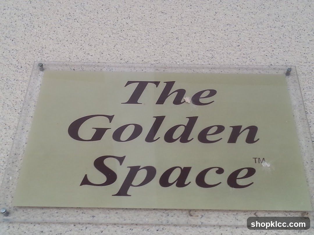 The Golden Space sign