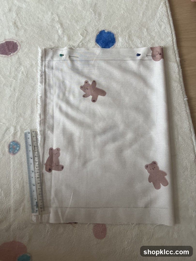 Fabric with Teddy Bear Print