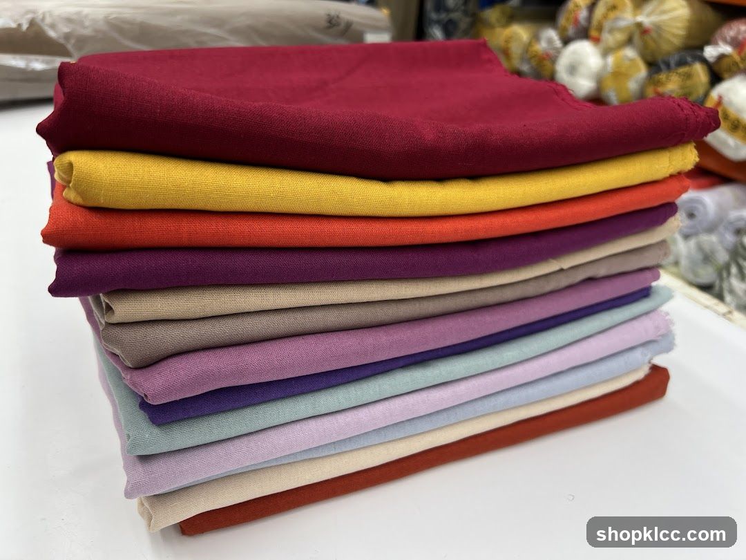 Stack of Folded Fabrics