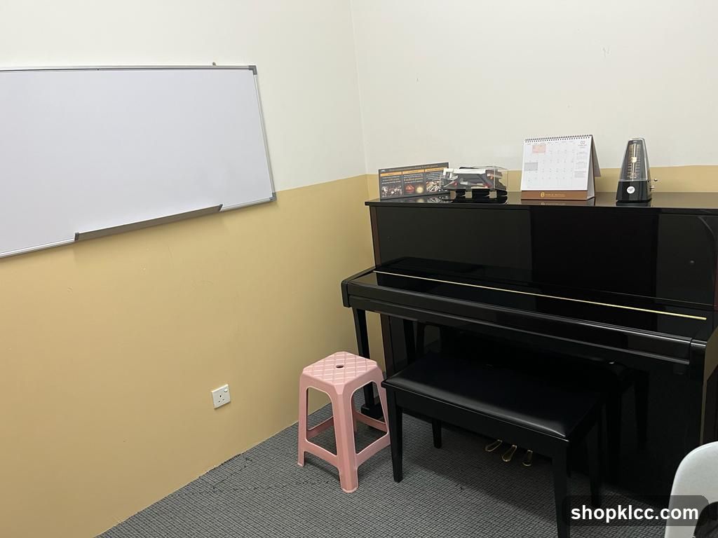 Piano practice room