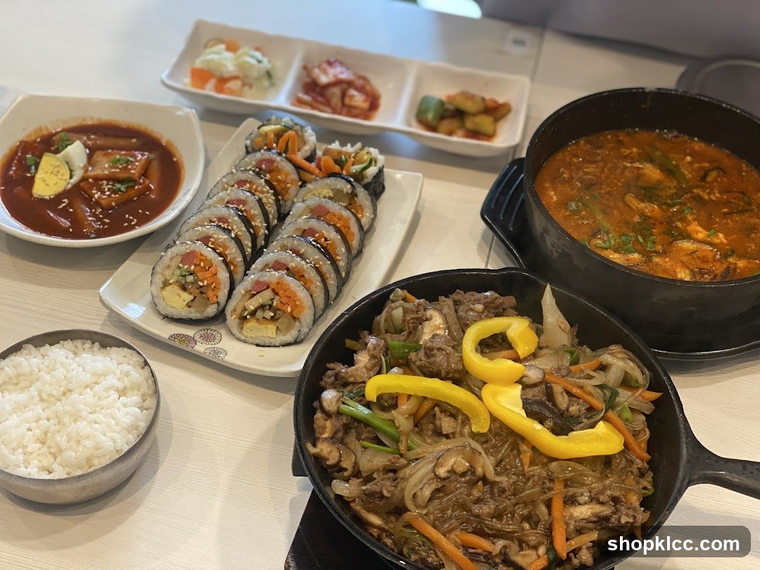 Korean Food Spread