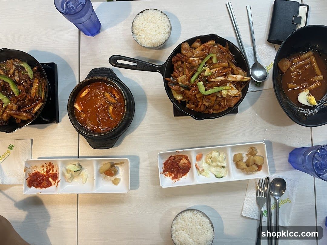 Korean Food Spread