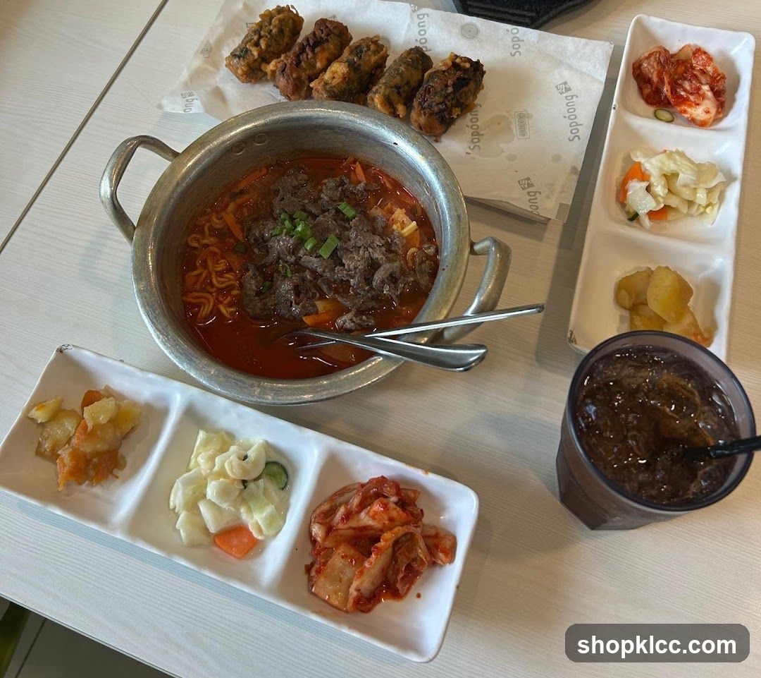 Korean Meal with Side Dishes