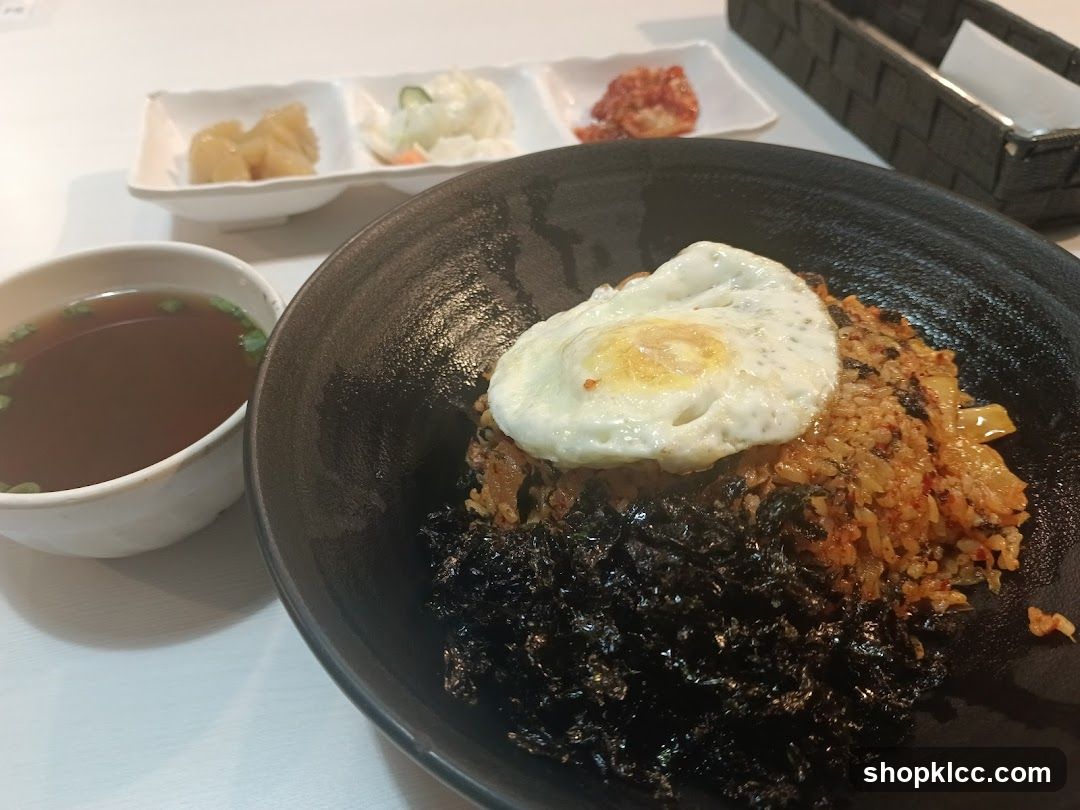 Kimchi Fried Rice with Fried Egg
