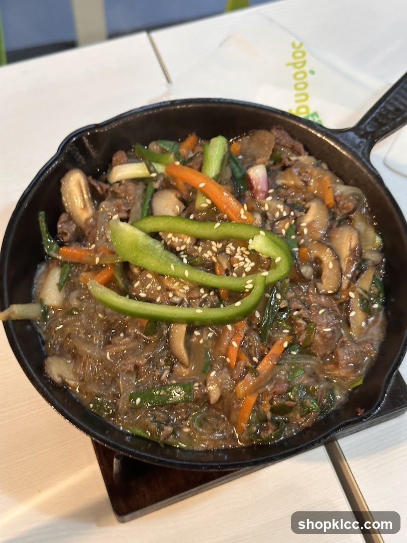 Japchae in a Skillet
