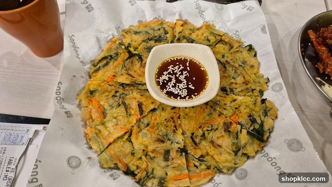 Korean Pancake with Dipping Sauce