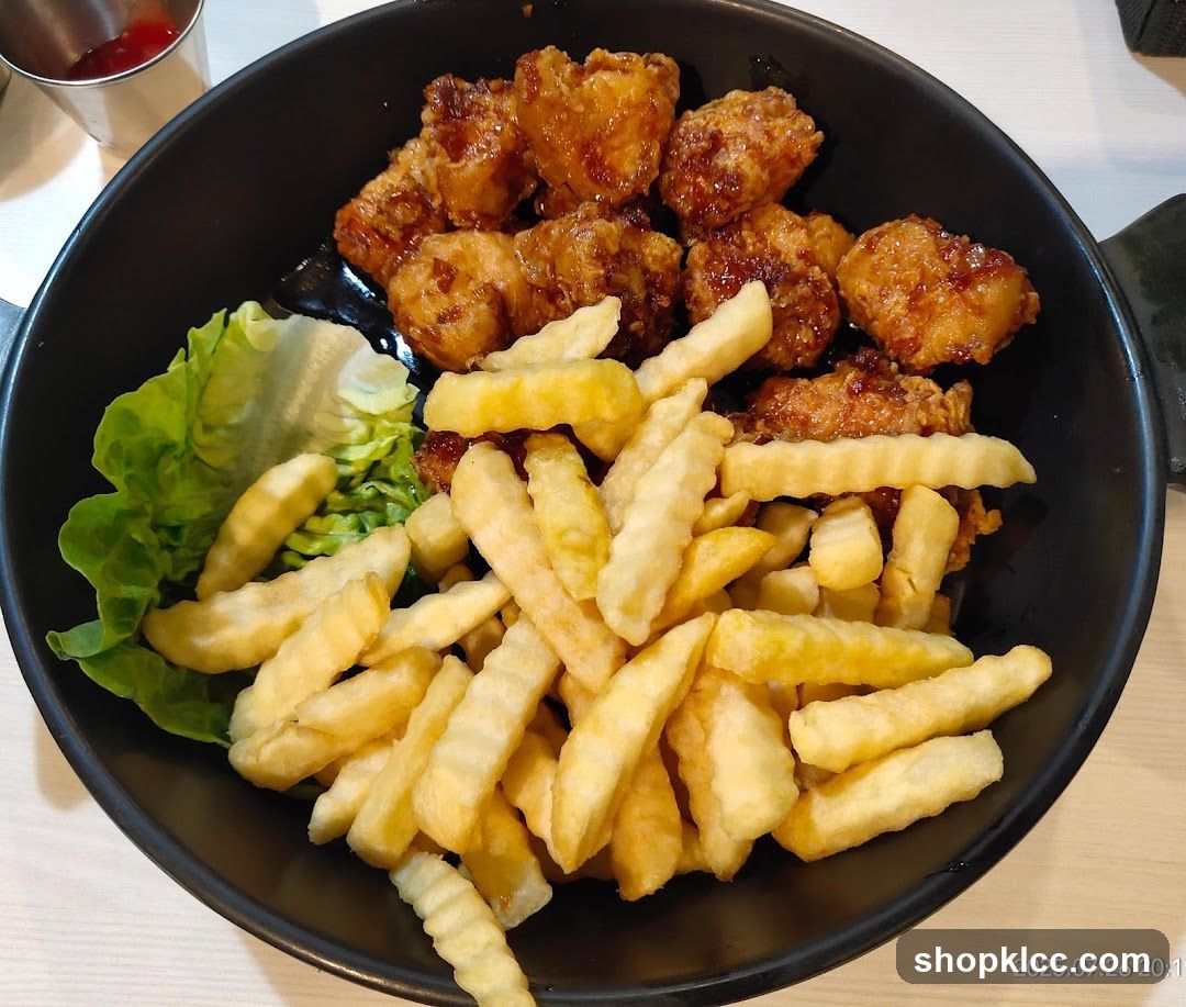 Fried Chicken and Fries