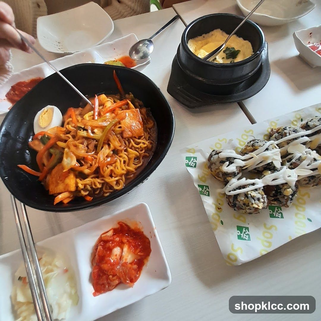 Korean Food Spread