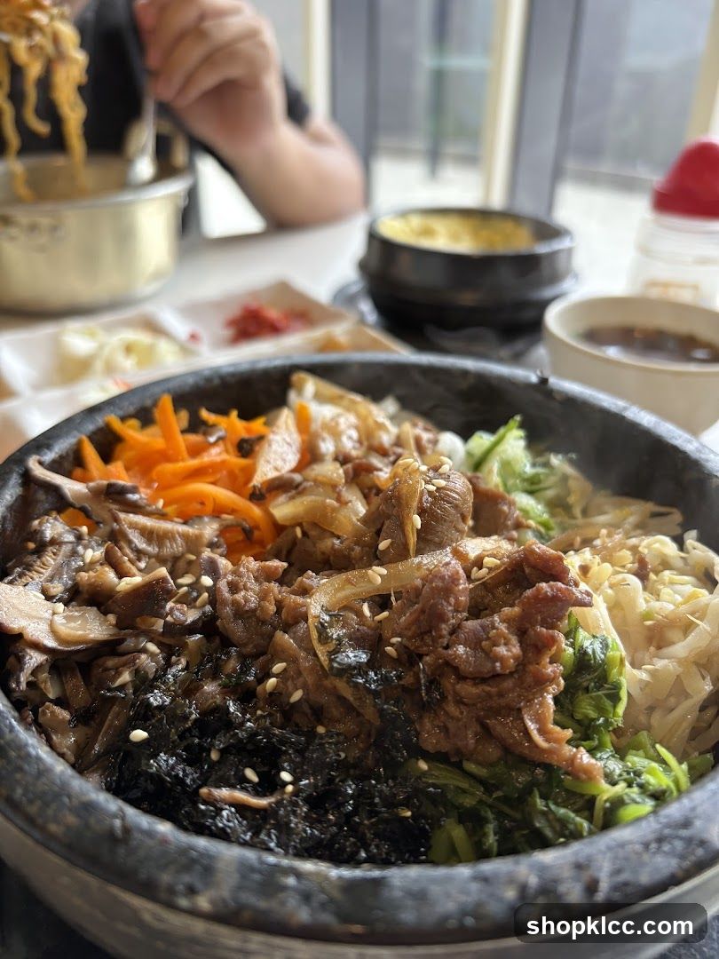 Bibimbap in a Stone Bowl
