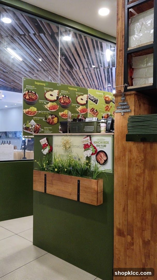 Korean Food Menu Display