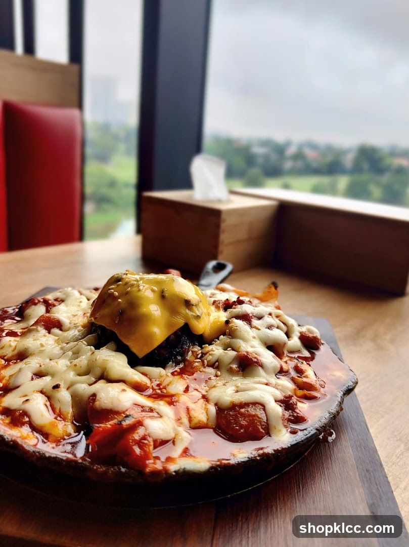 Cheesy Burger Dish