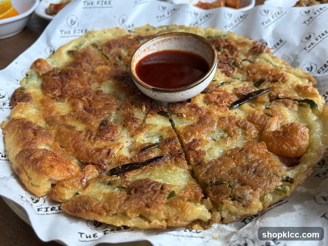 Korean Pancake with Dipping Sauce