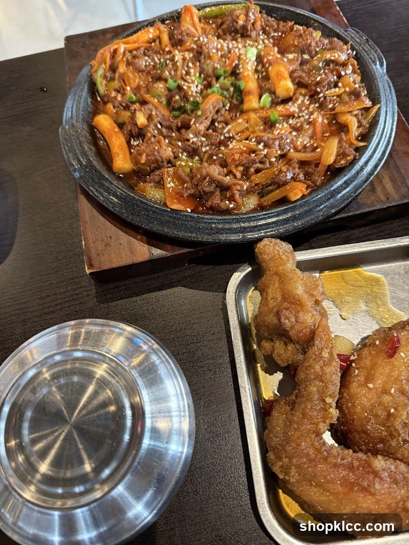 Korean Stir-Fried Beef and Chicken Wings