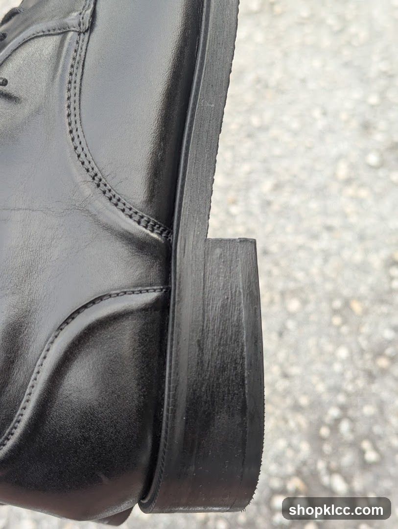 Black Leather Boot Sole