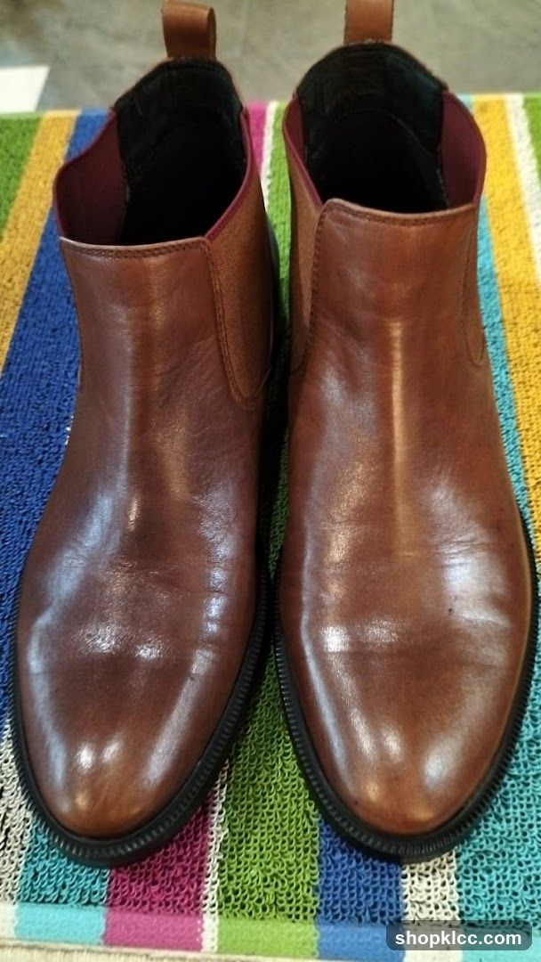 Brown Leather Chelsea Boots