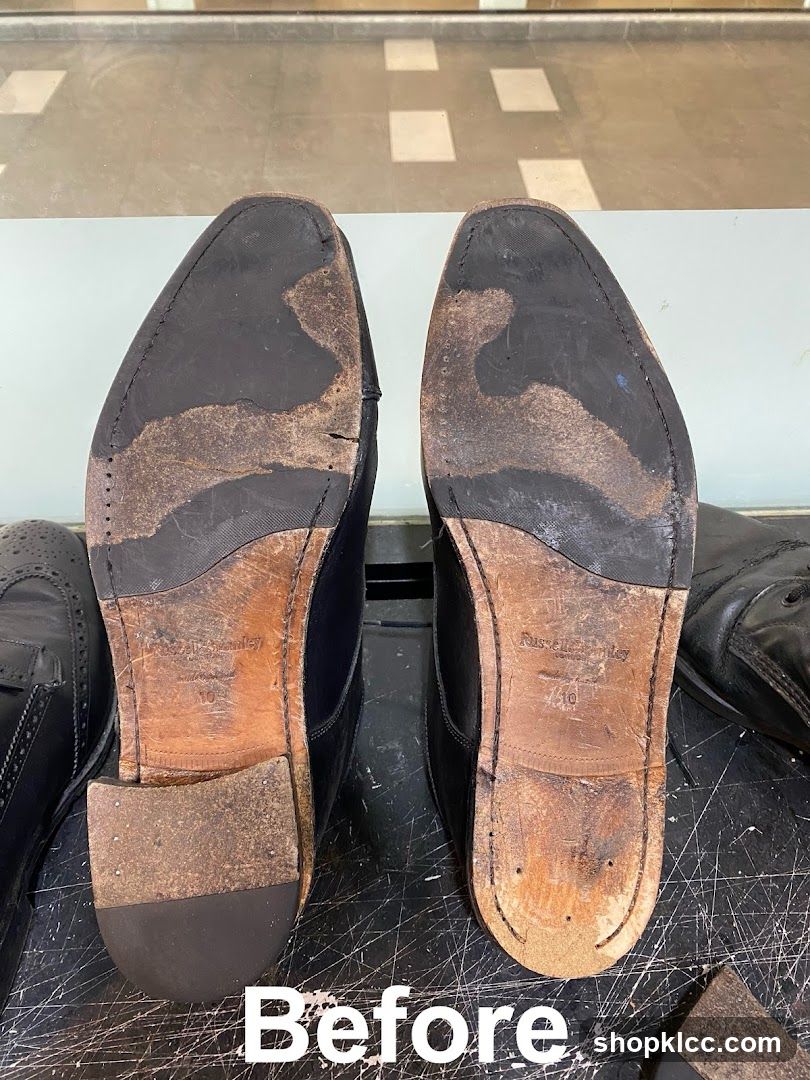 Before and After Shoe Soles