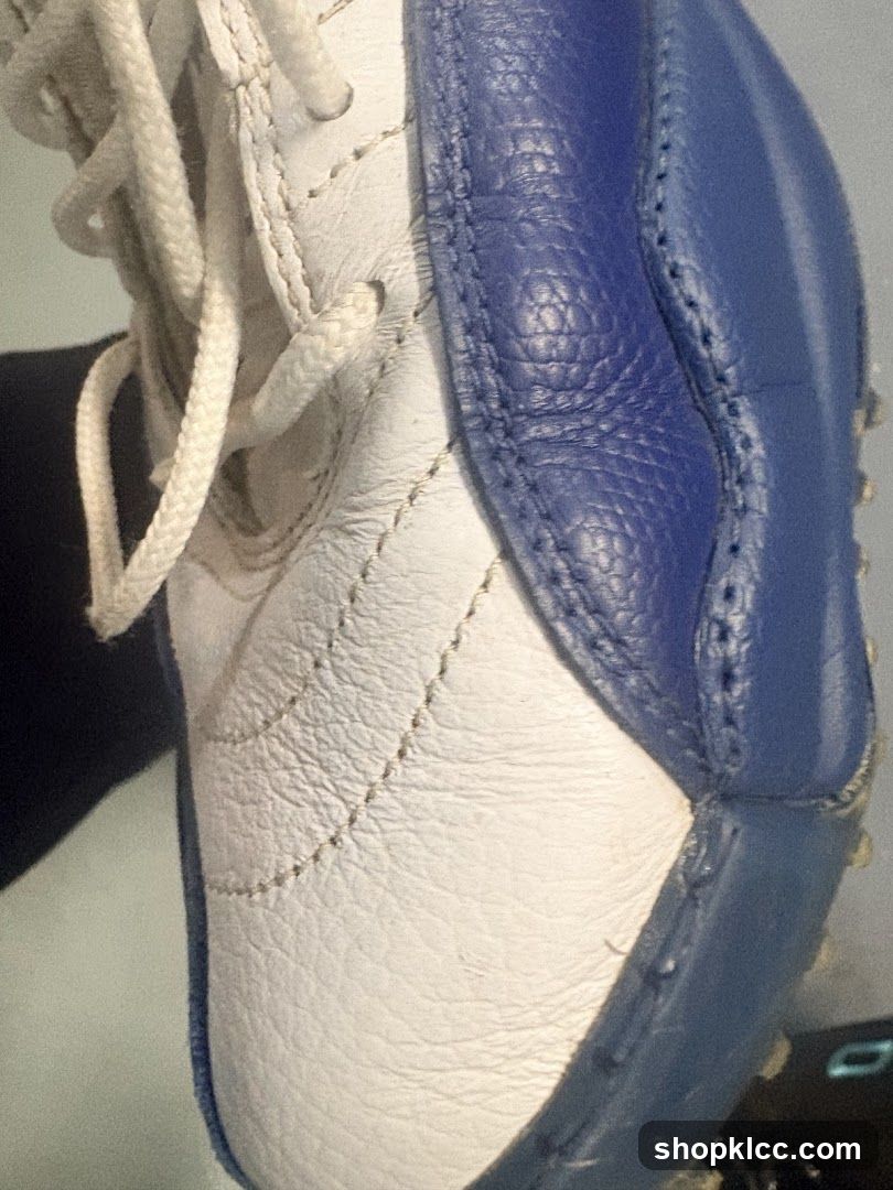 White and Blue Sneaker