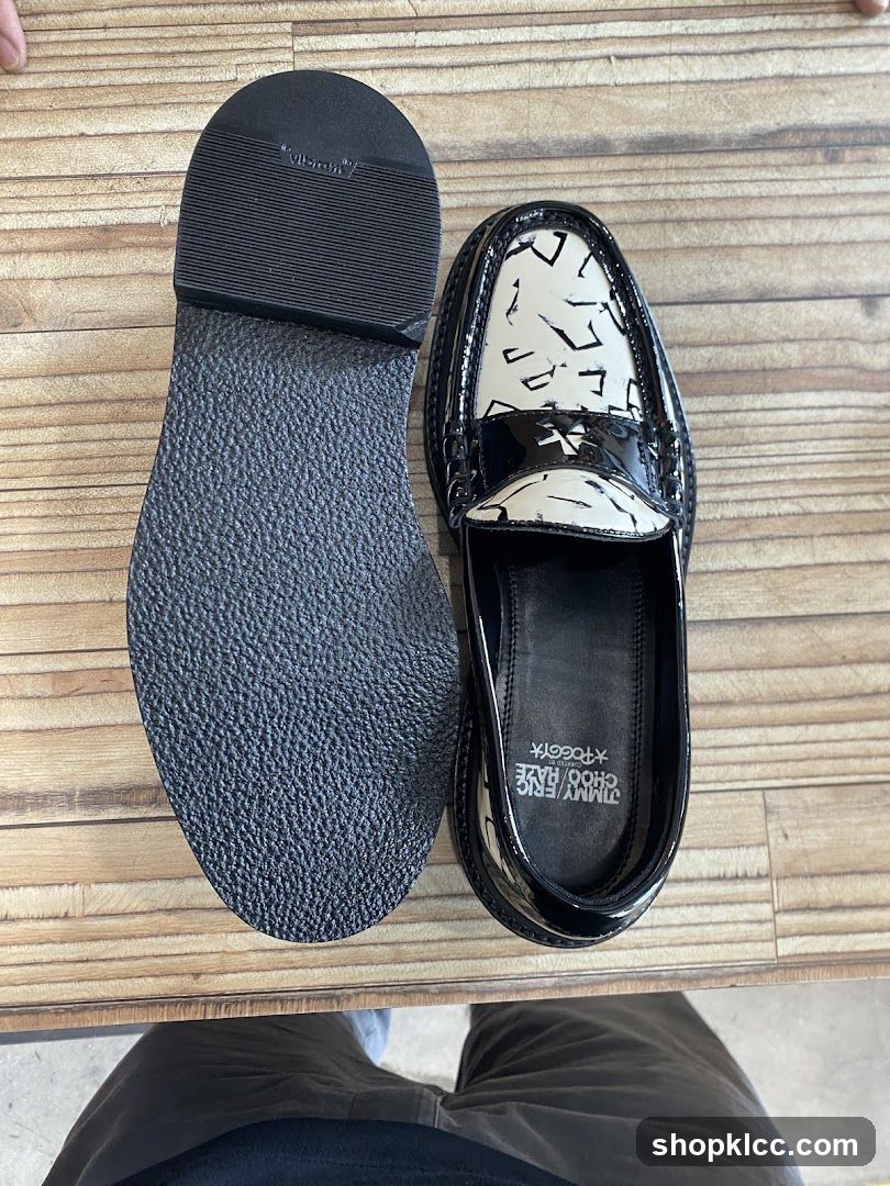 Black and White Loafers
