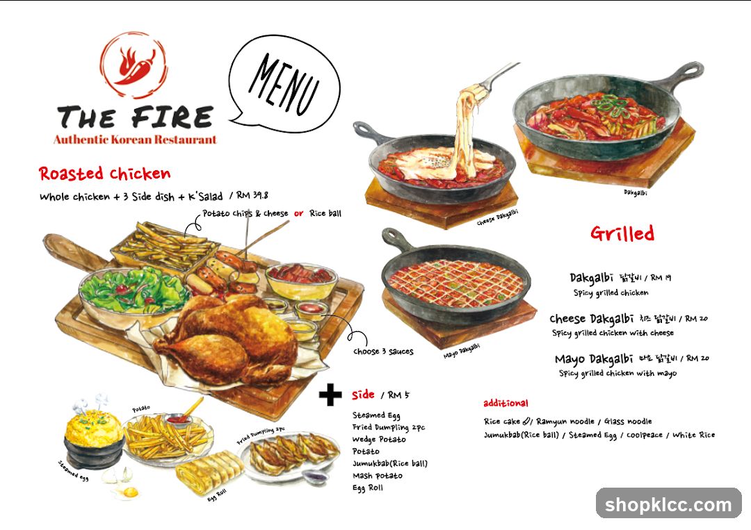 The Fire Menu