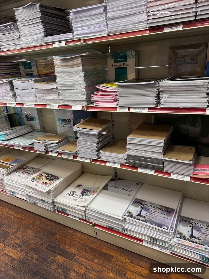 Stationery Store Shelves
