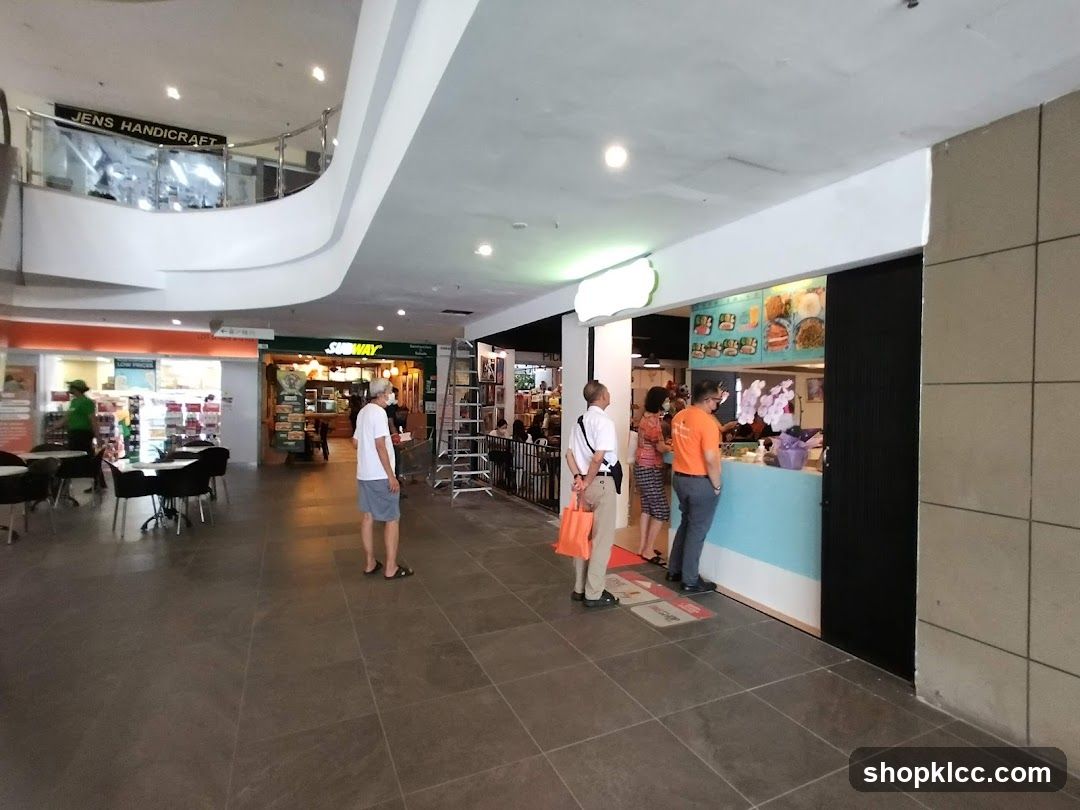 Food stall in a mall