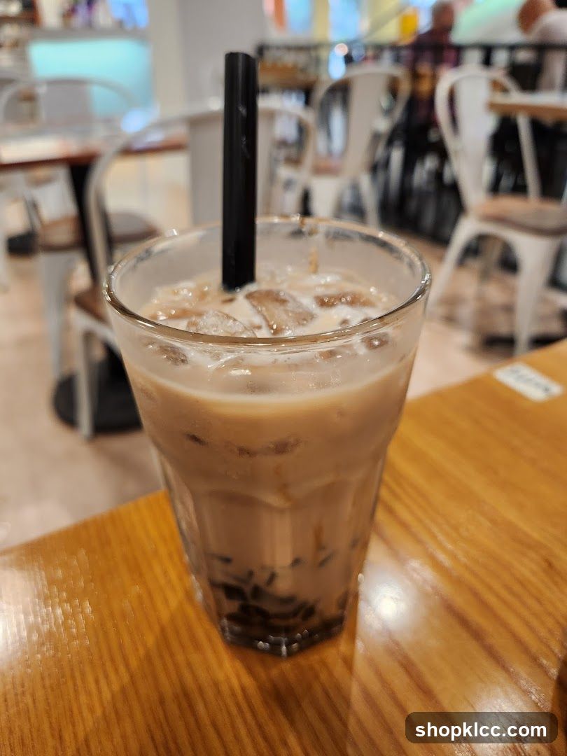 Iced Milk Tea with Boba