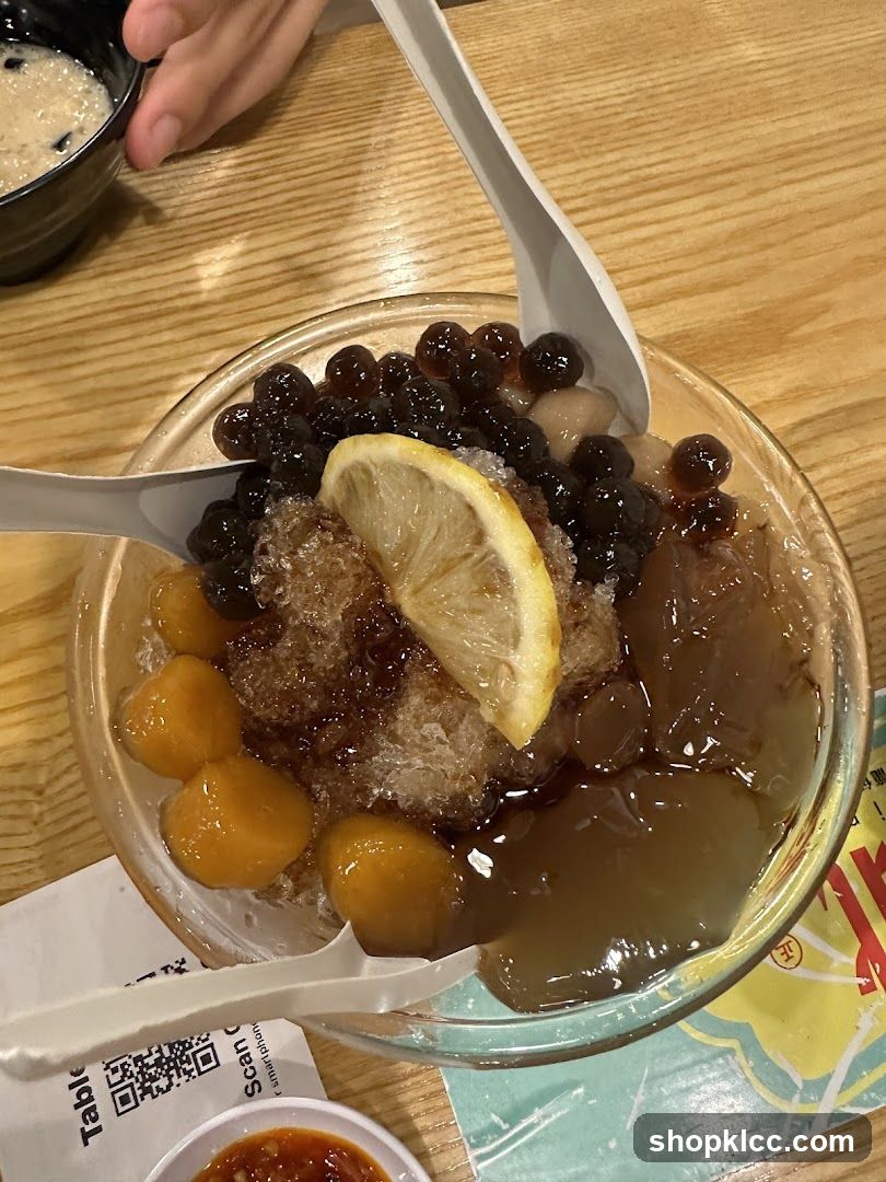 Dessert with Boba and Fruit