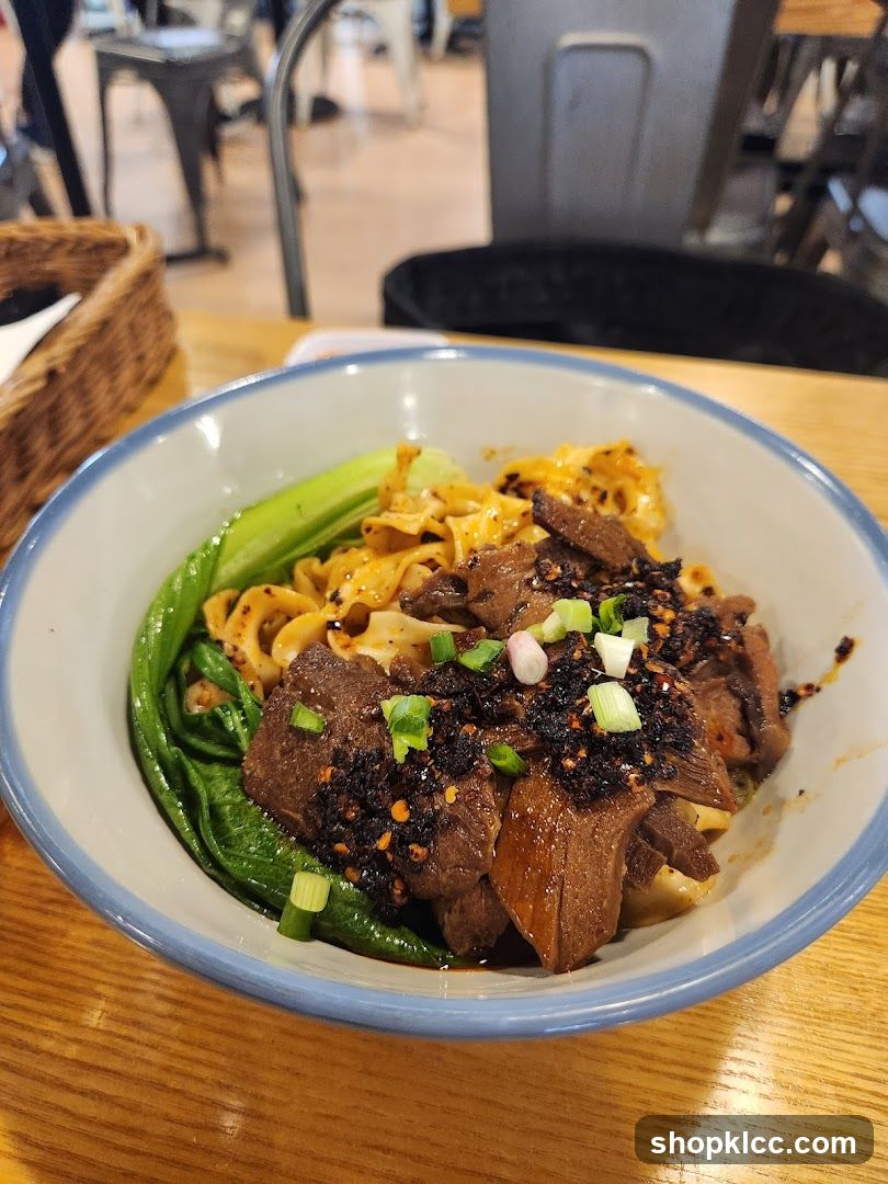 Beef noodle dish