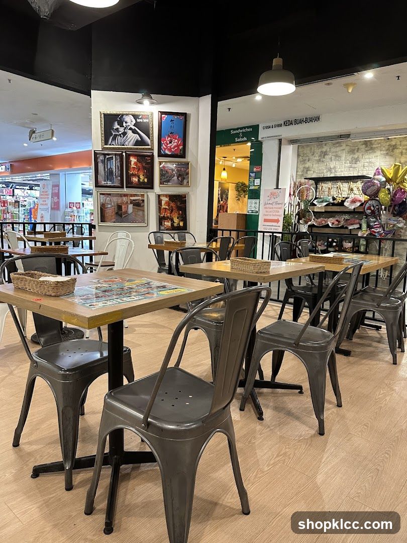 Restaurant Interior with Artwork and Seating
