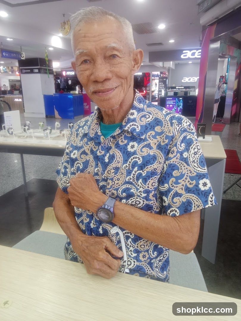 Man wearing a watch