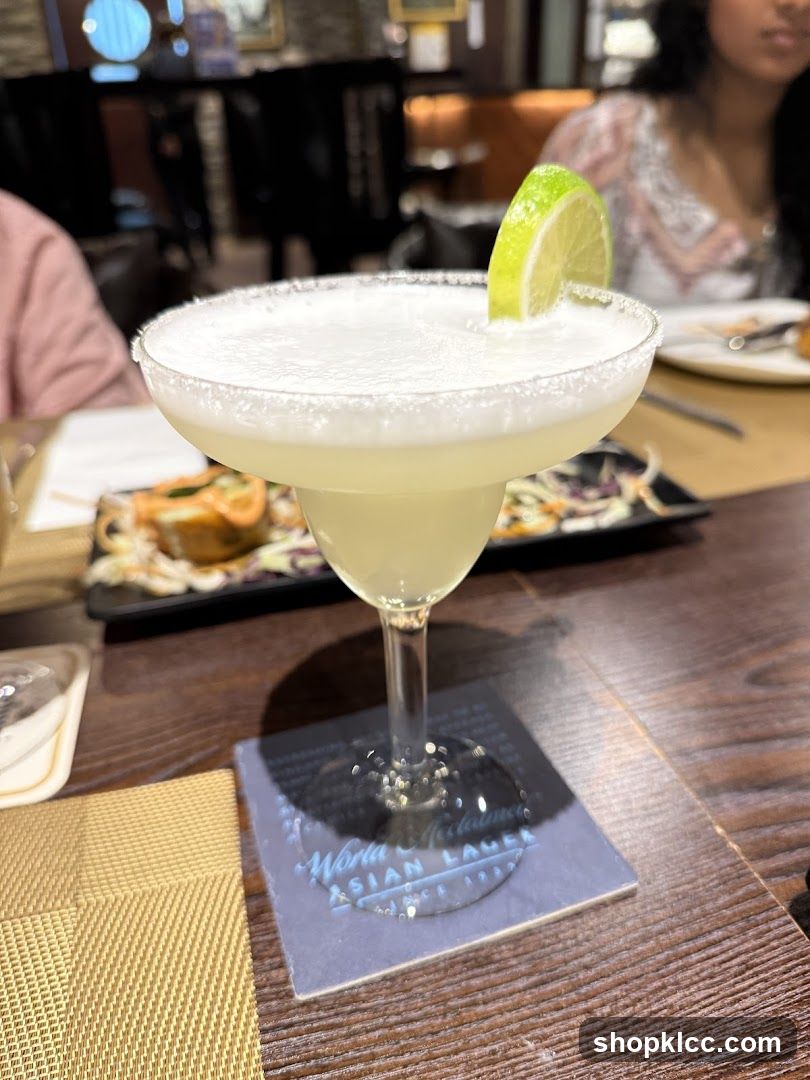 Margarita with Lime and Salt Rim