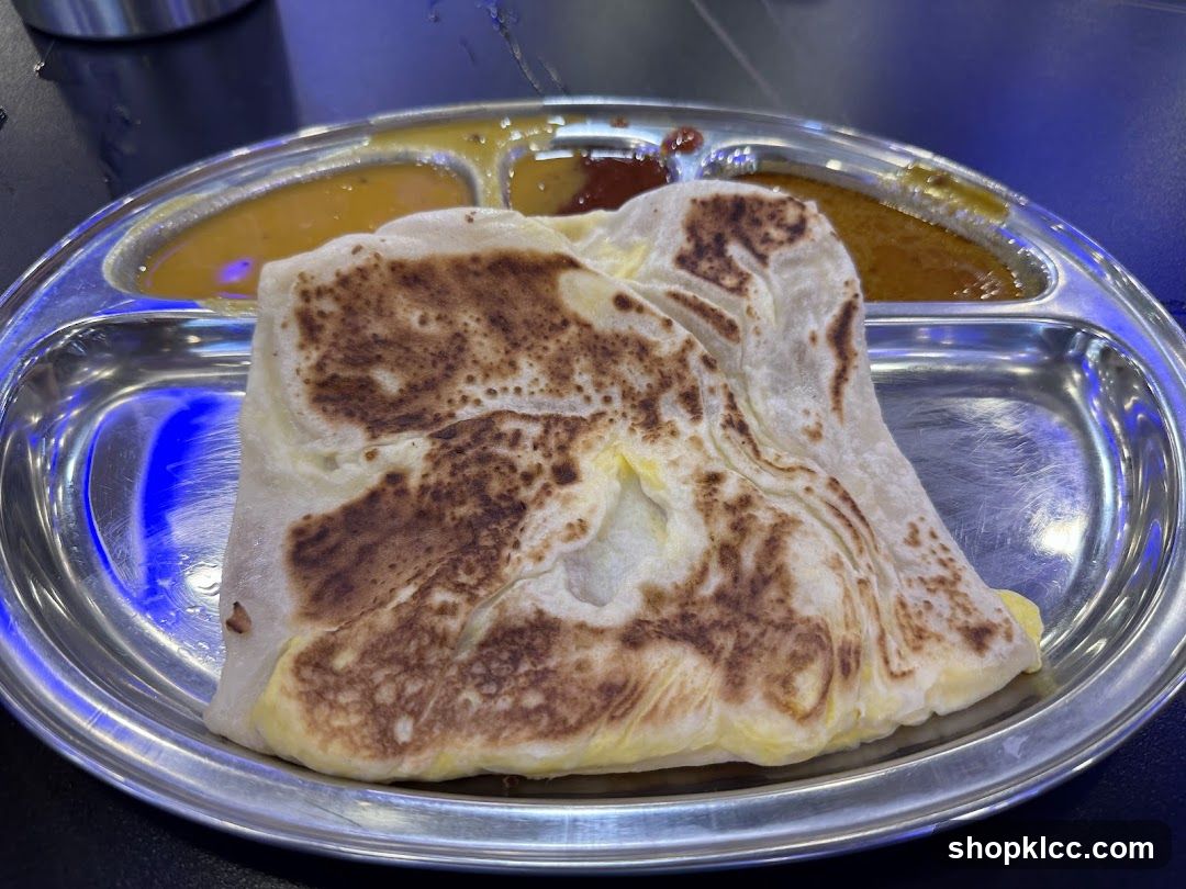 Roti Canai with Curry and Sambal