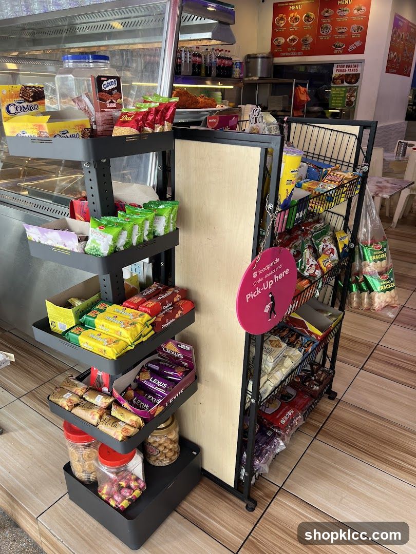 Snack Display and Menu