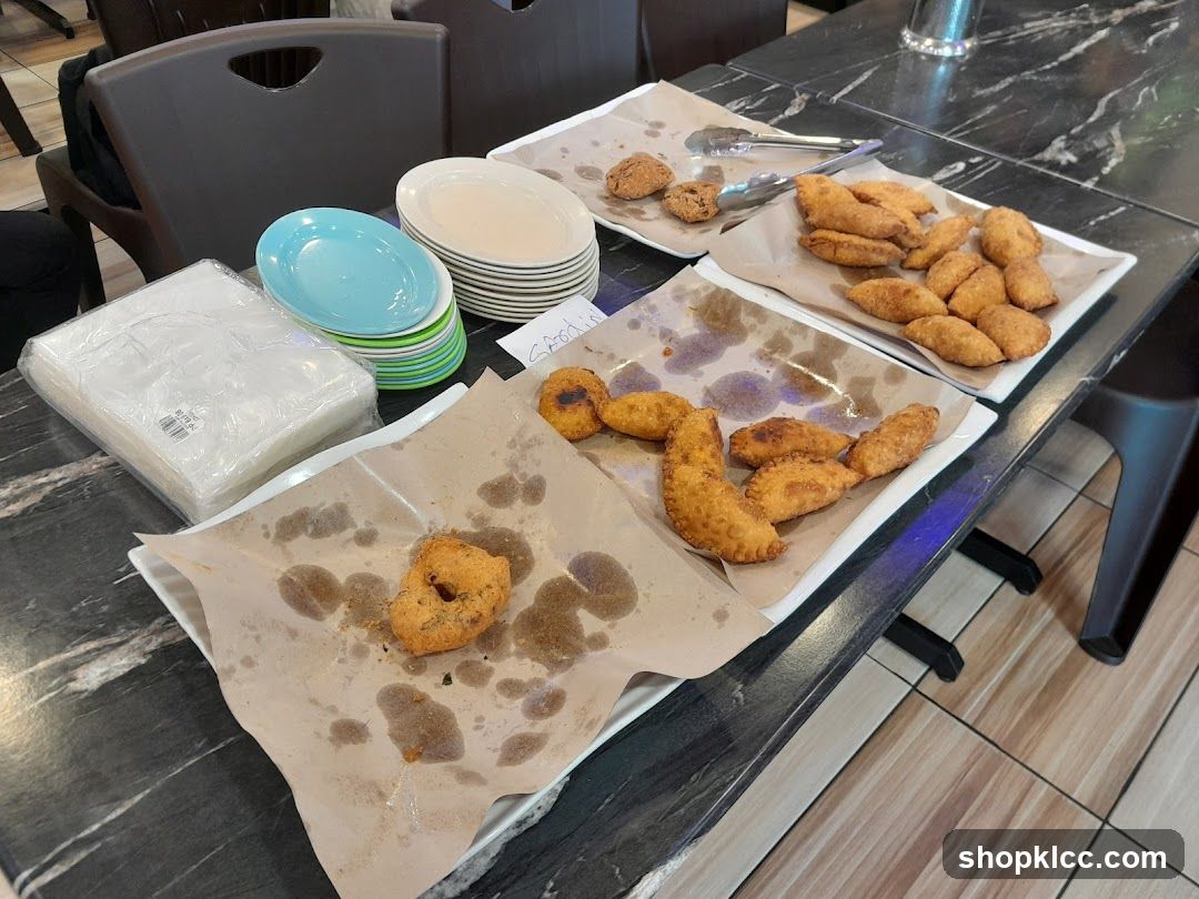 Fried Snacks on Plates